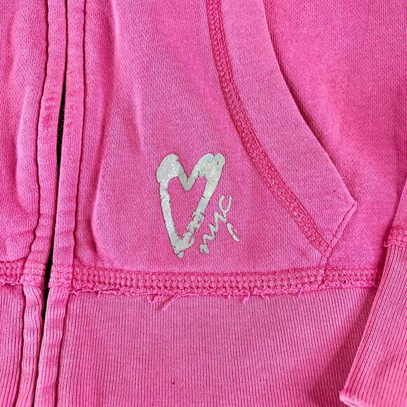 Aeropostale Y2K Pink Zip Up Jacket Hoodie Small - Picture 3 of 7